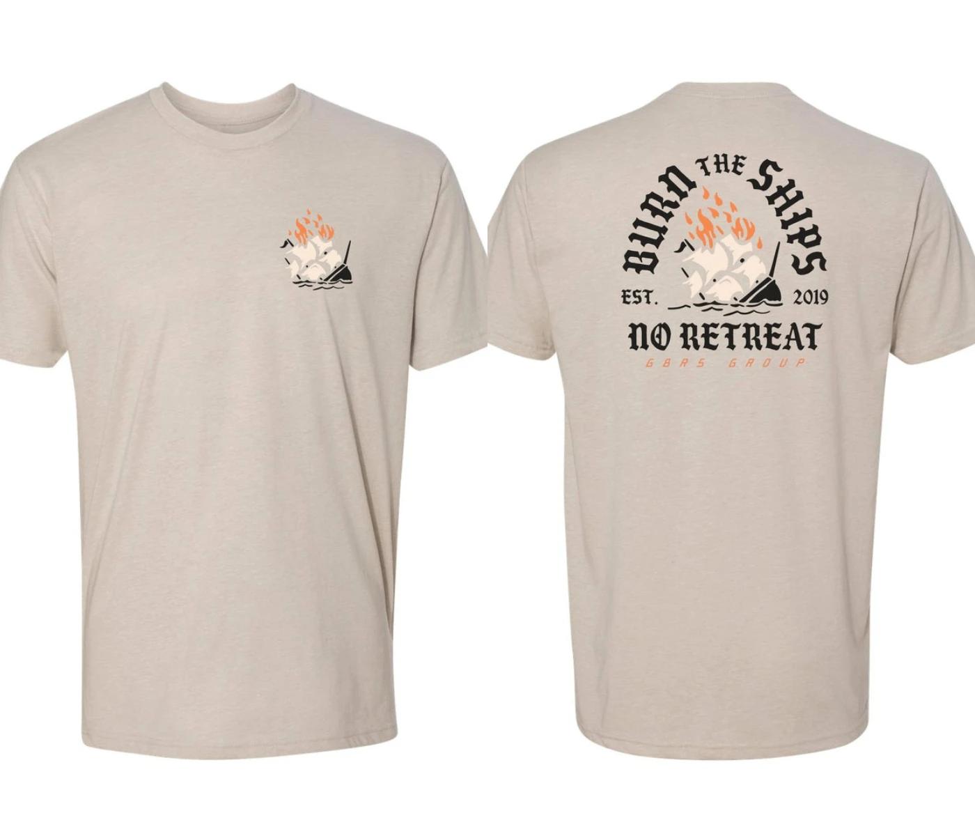 

Летние мужские футболки оверсайз GBRS Group No Retreat футболка с коротким рукавом из плотного хлопка для спортзала, фитнеса, спорта, свободная, мужская одежда, топы L