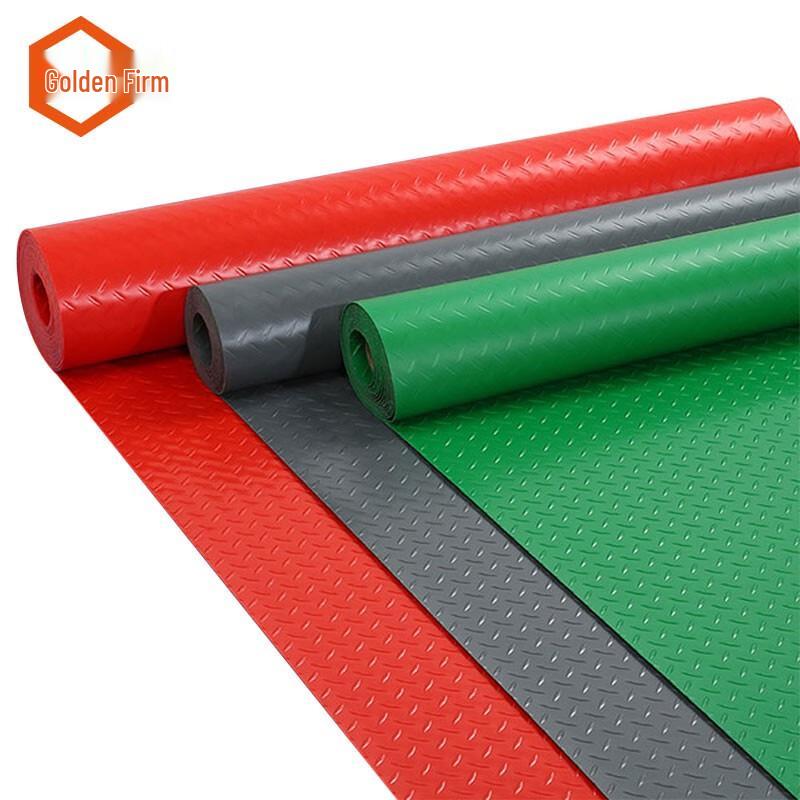 Kczy-359 Anti-slip PVC Floor Mat 1.3m x 1m, 1.5mm Thick красный елочка