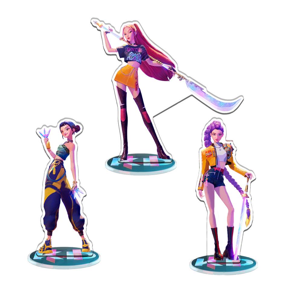 K-Pop: Demon Hunters Anime Character Stand Up Anime Decoration Character Photo Card Acrylic Desktop Stand