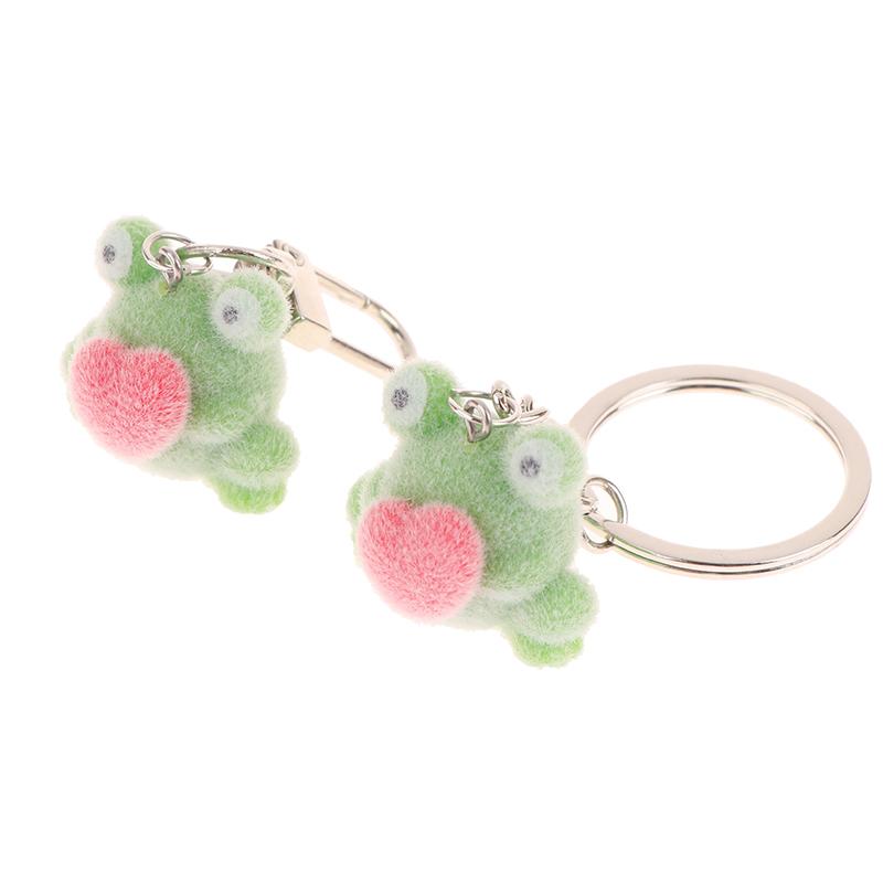 1 Stück Flauschiger Niedlicher Liebe Frosch DIY Handykette Taschenanhänger Ohrringe Autoanhänger