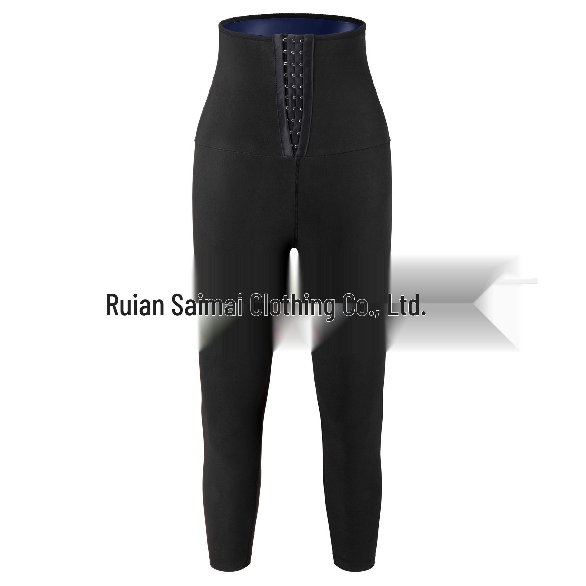 

Европейские и американские женские брюки для йоги с высокой талией и контролем живота: Регулируемая пуговица, Подтягивающие бедра, Формирующие фигуру фитнес-леггинсы XXL/3XL