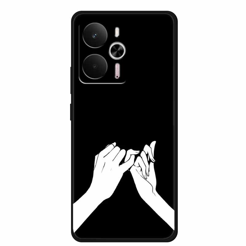 For Realme 14 5G Case Realme14 Coque 6.67" Black Silicone Soft TPU Phone Case For Realme 14 2025 Back Cover Case Shell Funda Cat