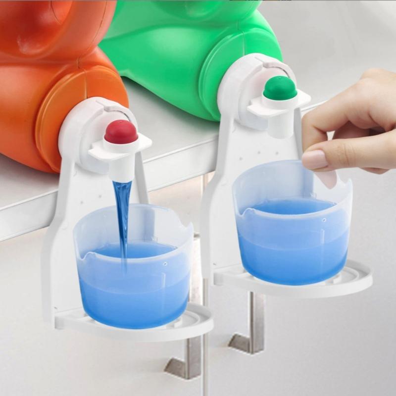 2PCS Laundry Detergent Drip Catcher Tray Cup Holder Soap Dispenser Fabric Softener Gadget Under Tub Liquid Container Organizer