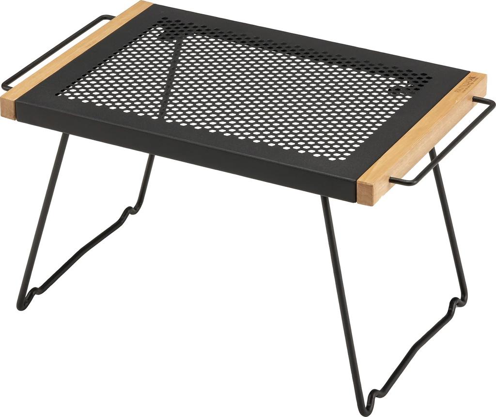 BUNDOK IR Table II Camping/Outdoor Table, Folding, Heat-Resistant Steel, BD-166