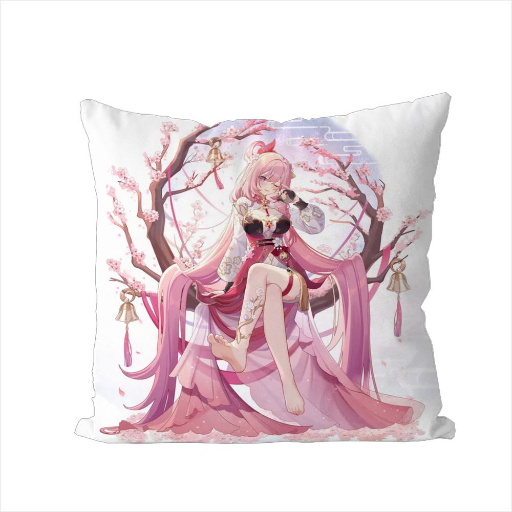 

Genshin Impact Pillow Case For Car Sofa Decorative Home Doublesided Print Plush Square Throw Pillow Cushion Cover 30x30cm