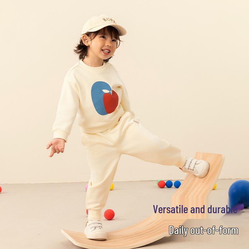 Kleinkind Herbst Sweatshirt & Sweatpants Set für Jungen und Mädchen