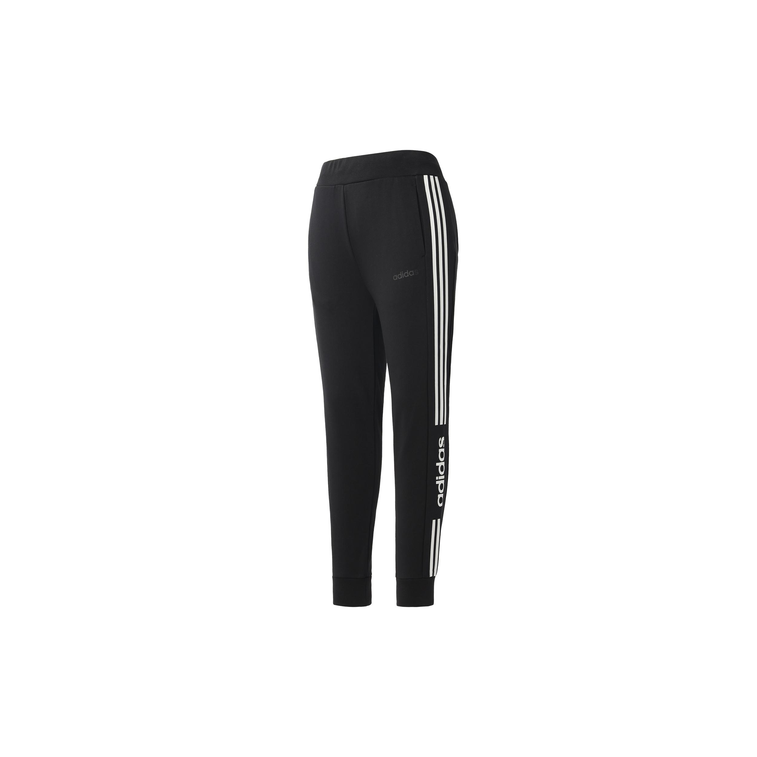 adidas neo Side logo Printing Slim Fit Casual Sports Long Pants Black Men s EI4734 L