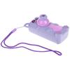 Teddy Bear Projector for Drawing Handy Projector 48 Slides Lanyard Stand - Purple