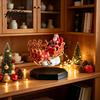 Christmas Decoration for Desks Floating Santa Sleigh Magnetic Levitation Santa's Flying Sleigh Ornament Collectibles Display Home