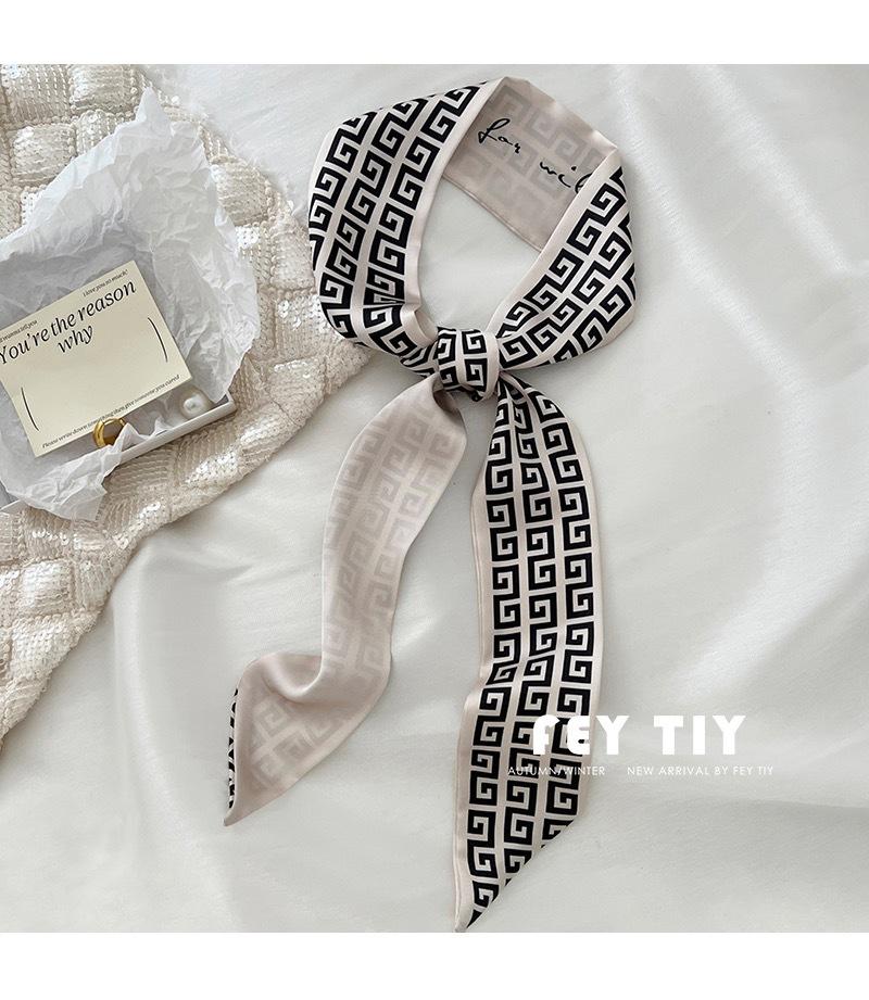 Qiandongge Seidenschal Stirnband Retro Weiblichkeit Gebundener Pferdeschwanz Schleife Band Stirnband Streamer Stirnband Mori Serie