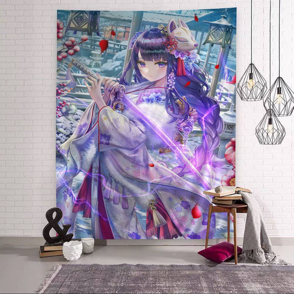 Genshin Impact Beelzebul Hippie Wall Hanging Tapestries For Living Room Home Dorm Decor Art Home Decor