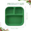 Color Kids 1PC Silicone Divided Plate for Babies BPA Free Feeding Bowl With Sucker Dishes Children's Tableware Christmas Gift