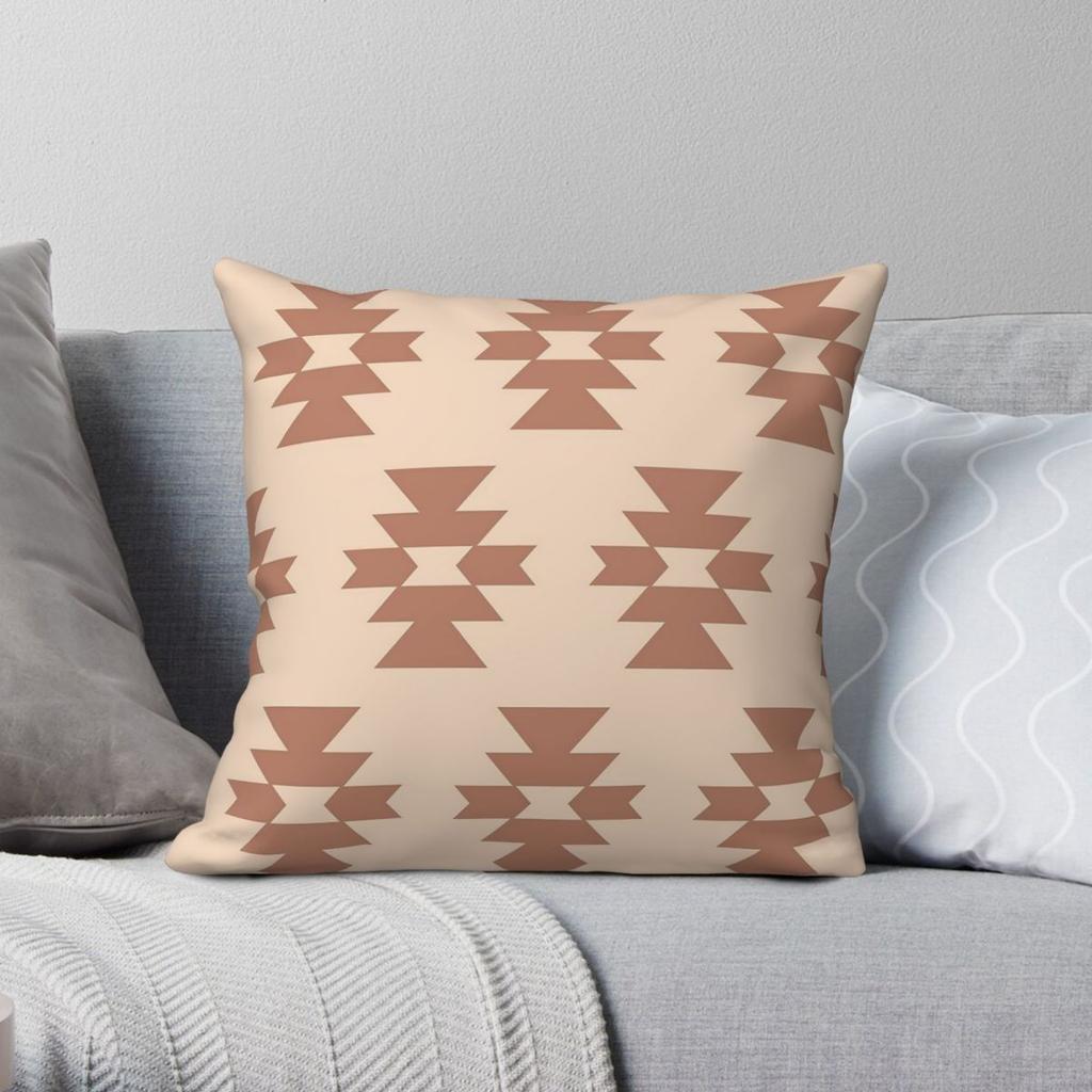 Southwestern Navajo Aztec Pillowcase Polyester Linen Velvet Creative Zip Decorative Car Cushion Case