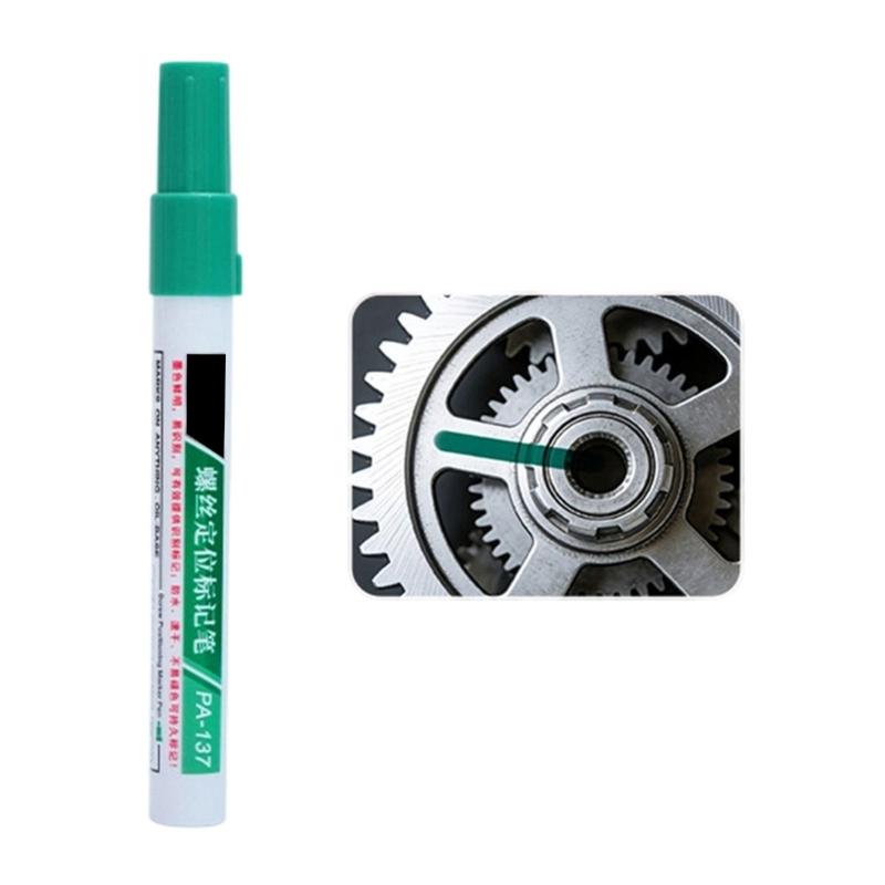 Industrial Screw Marking Pen 3mm Round Tip Portable Screw Marking Paint Marker Pen For Positioning On Metal Plastic