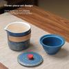 Travel Tea Pot Set Outdoor Portable Ceramic Quick Guest Tea Set Office Teapot And Cup Set Light Luxury Friend Best Gifts