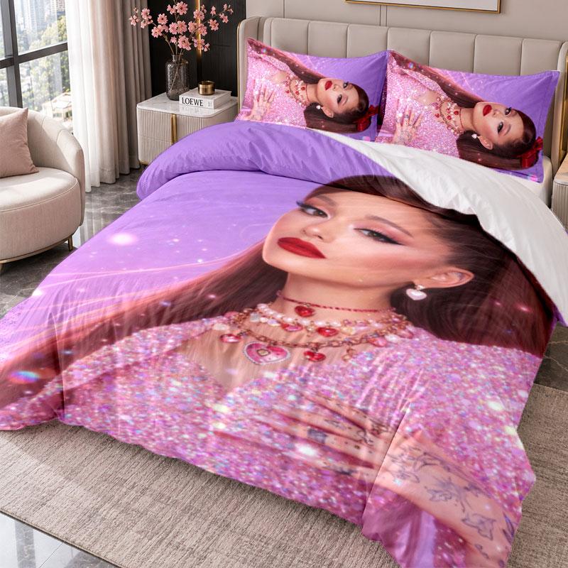 Ariana Grande 3Pcs Bedding Set Duvet Cover With Two Pillowcases For Bedroom Home Decoration