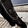 Black Striped Straight Pants Casual High Waist Women Pants Streetwear Ladies Loose Trousers Chain