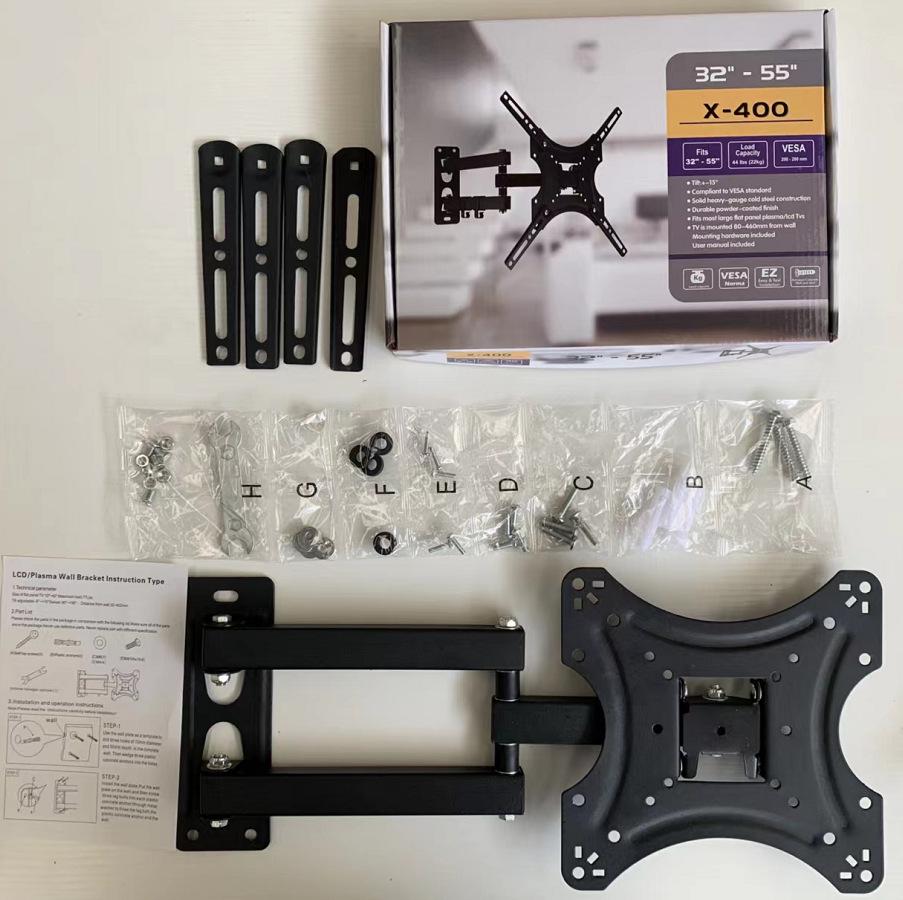 

Універсальна настінна телескопічна поворотна підставка для телевізорів з діагоналлю 32-43 дюйми