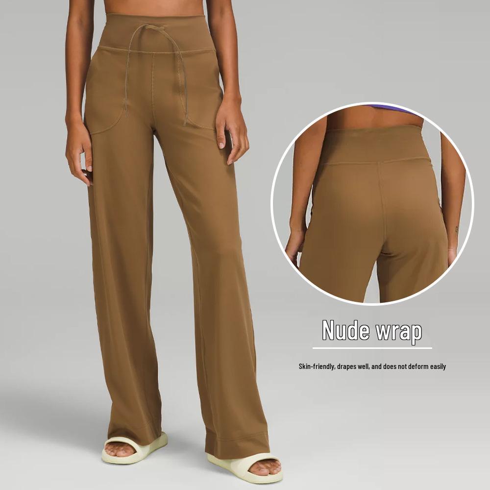 Throwback Yoga Casual Loose Fit Quick-Dry Elastic Drawstring Wide Leg Pants