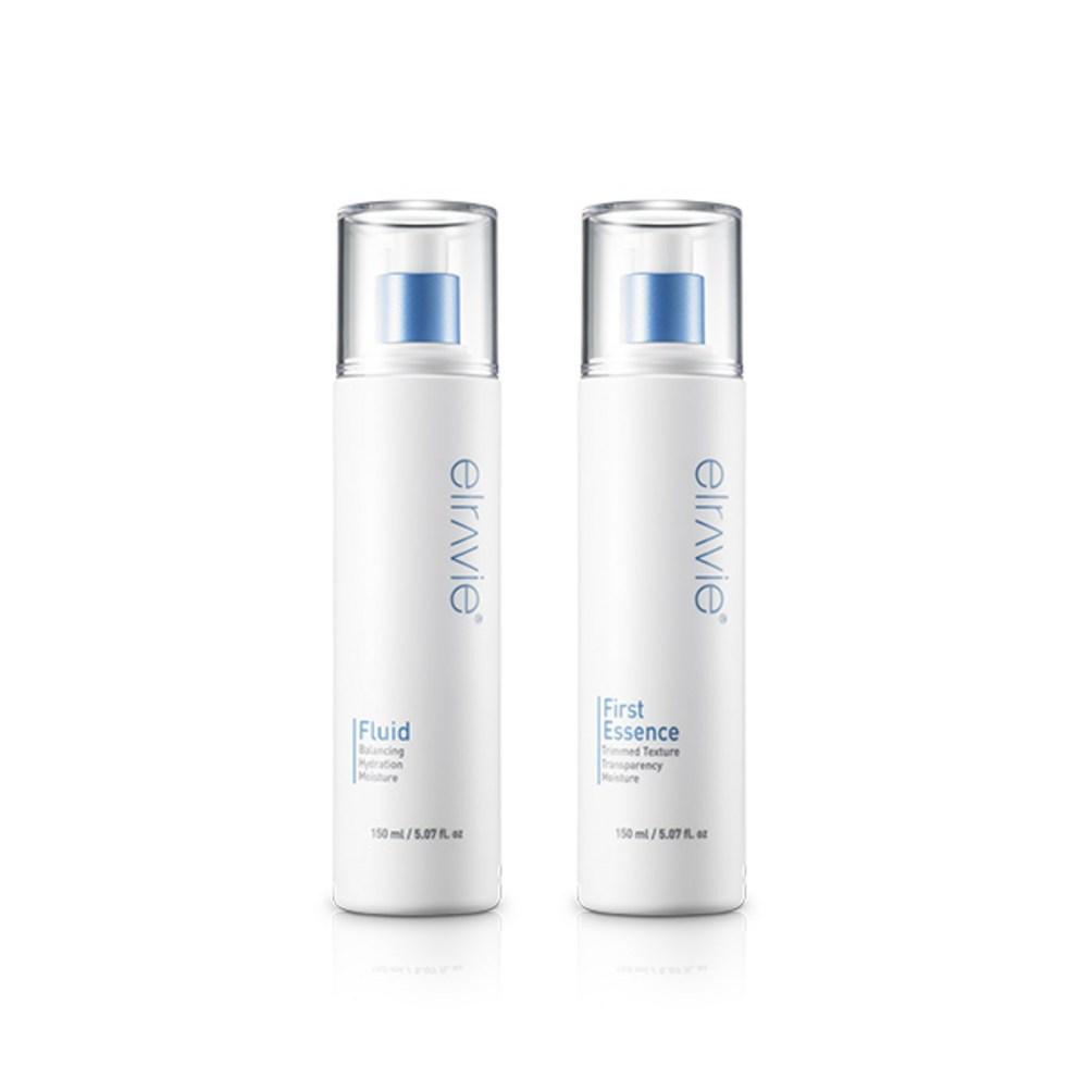Набор Derma Elravie First HA Skin + Moist Balancing Fluid, 1 набор
