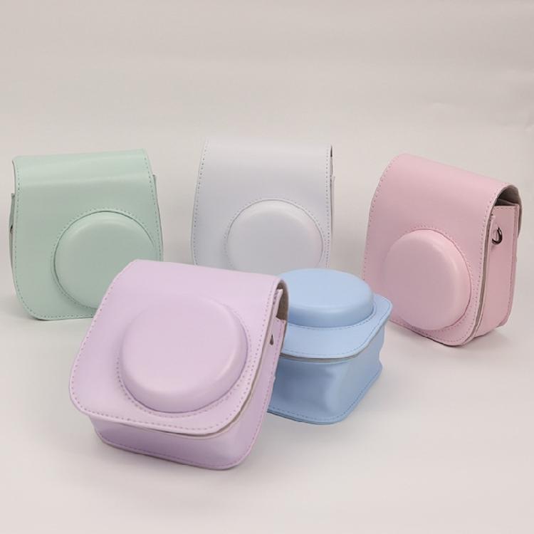 Lightweight Protective Case PU Leather Camera Case Wear Resistant Solid Color Protective with Shoulder Strap for Mini 12