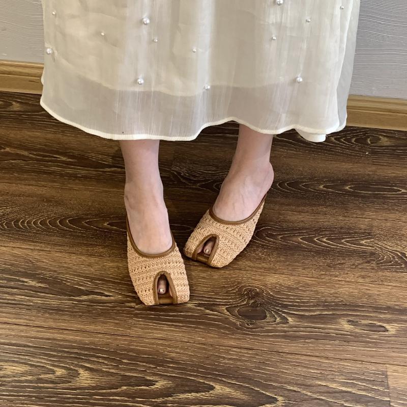 Móda Vysoké podpatky Dámské pantofle Designérská móda Mules Boty Chůze Letní šaty Sandály 2025 Dámské ležérní lodičky Sexy Mujer Zapatos