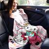 1pc Pink Hello Kitty's Adventure Blanket, Soft Throw for Home Decor, Gift Idea for Family and Friend, Living Room, Travel, Camping, Car Blankets, Beac