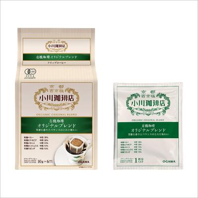 Ogawa Coffee Shop Organic Original Blend Drip Coffee, 6 Cups, 10g X 6