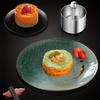 Stainless Steel Easy To Clean 1pc Circular Dish Press Mold, Cake Mold for Restaurant Kitchen