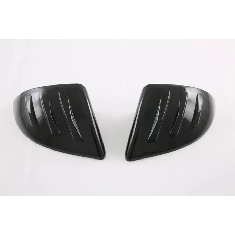 For MG 4 MG4 EV Mulan 2024 ABS Carbon Fiber Black Side Door Rearview Mirror Frame Cover Trims Sticker Car Accessories