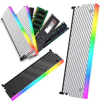 5V 3PIN ARGB DDR Speicher RAM Kühler Aura Sync Speicher Kühlkörper mit Wärmeleitpad für DDR2 DDR3 DDR4 DDR5 Desktop-Computer
