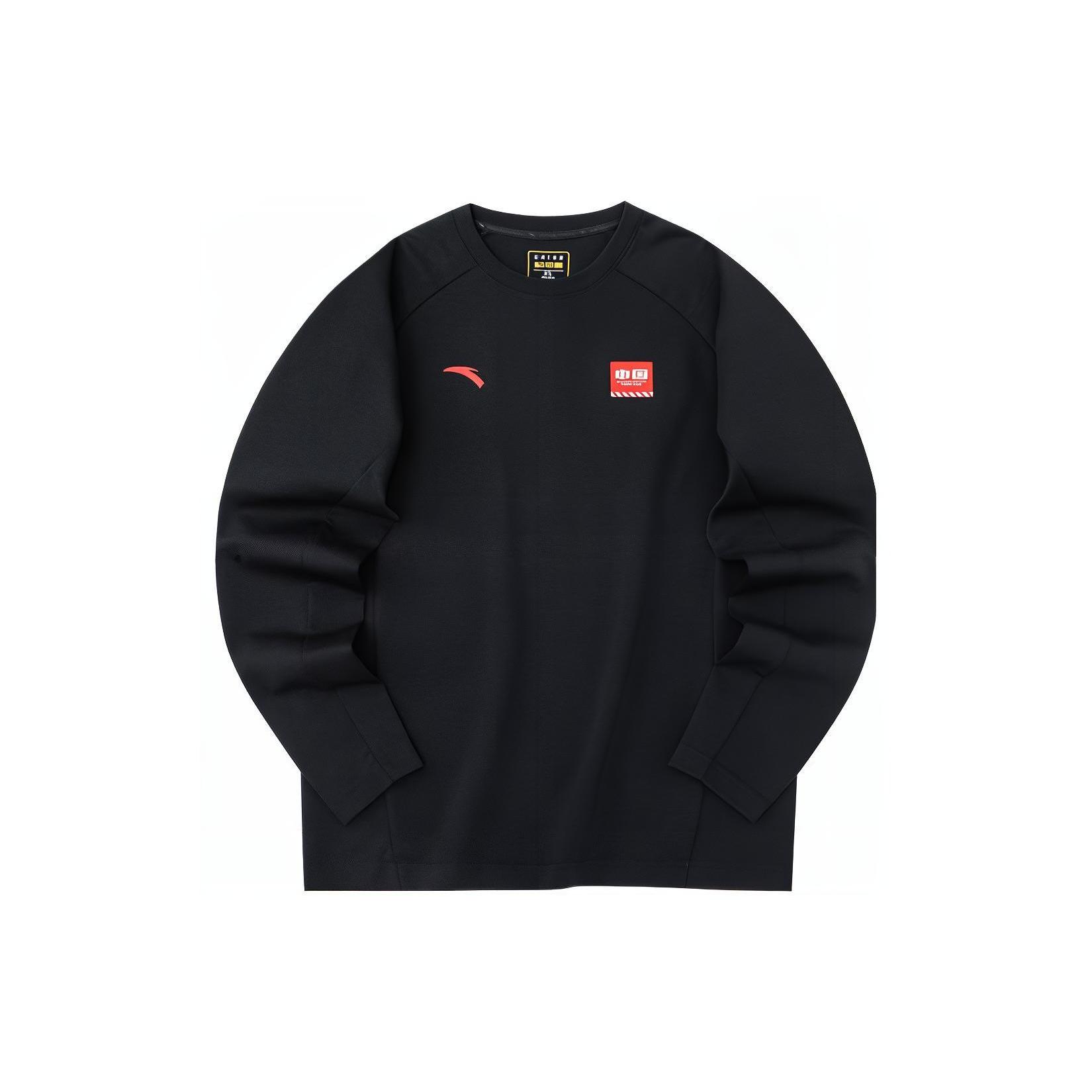 ANTA Sweatshirts Men s Black Crew Neck Moderate Regular 952237413-3 S