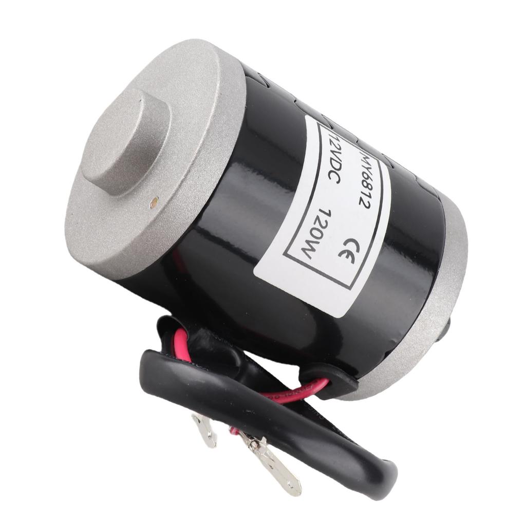 MY6812 12V 120W High Speed Small Brush Motor with Belt Pulley Electric Scooter E Bike Accessory