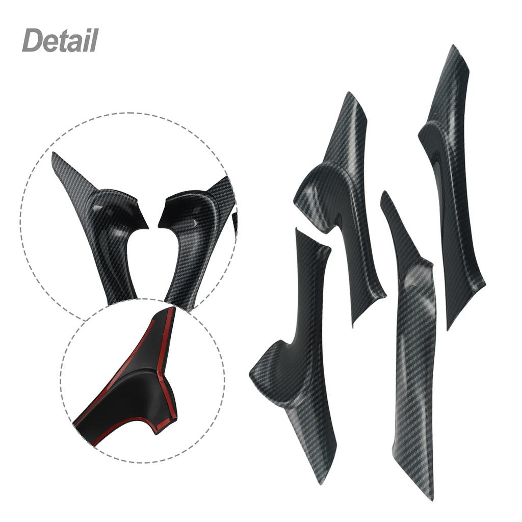 ABS Plastic Carbon Fiber Interior Door Armrest Panel Trim for Lexus IS F250 F350 Easy Installation Reliable Fit