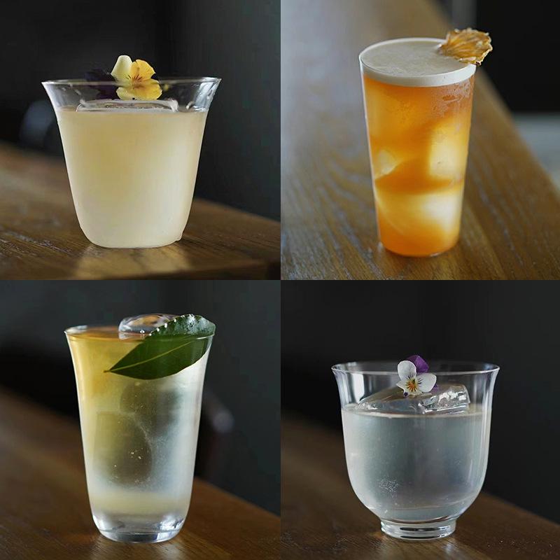 Kimura Series Sea Wave Glassware: Long Drink, Mojito, Collins, Cocktail, Ultra-thin Whiskey Cups
