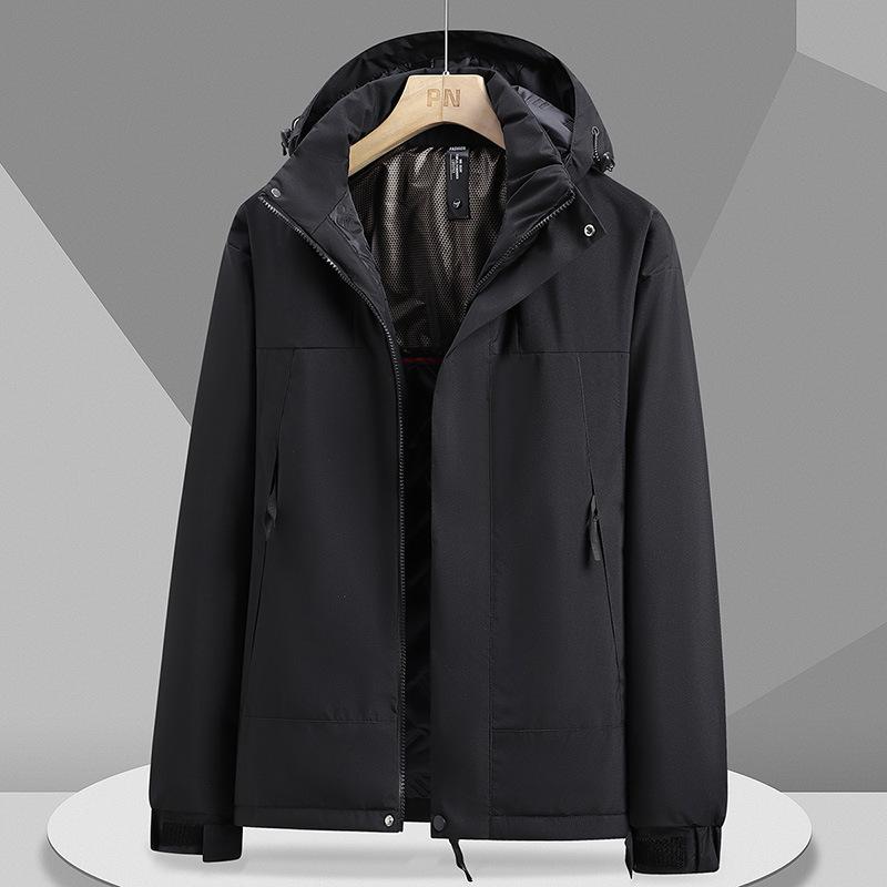 Autumn and winter men's graphene thickened warm charge cotton jacket men's and women's sports windproof jacket jacket trendy cotton clothes