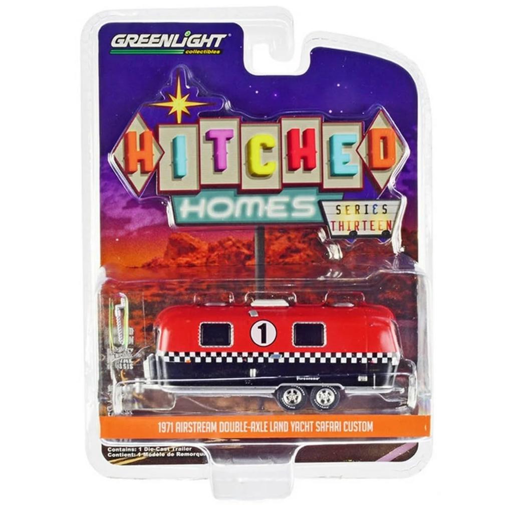 Greenlight Maßstab Airstream Land Yacht Safari Custom Firestone Racing Greenlight Wohnmobil 1/64 Doppelachse [Gebraucht]