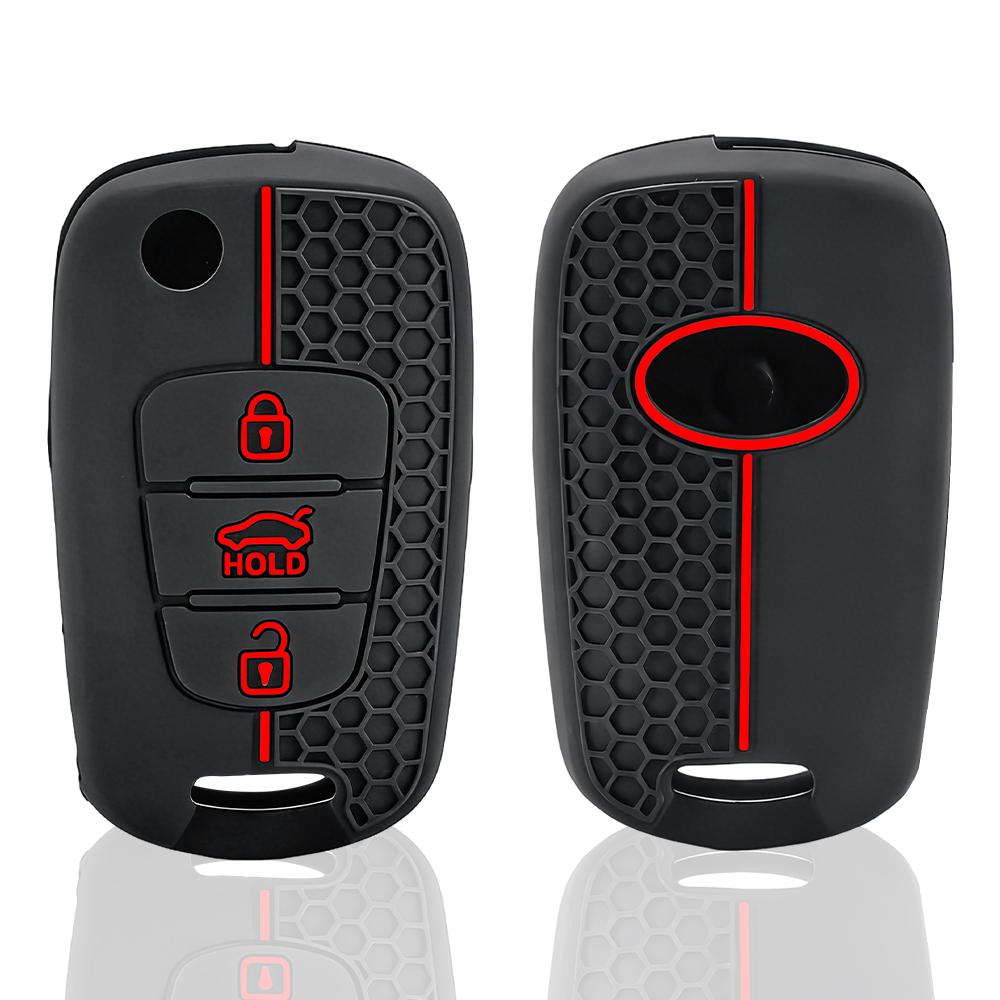 Silicone Key Case Cover For Kia Soul Venga Picanto Rio Sorento Ceed Sportage For Hyundai I20 I30 Veloster Ix20