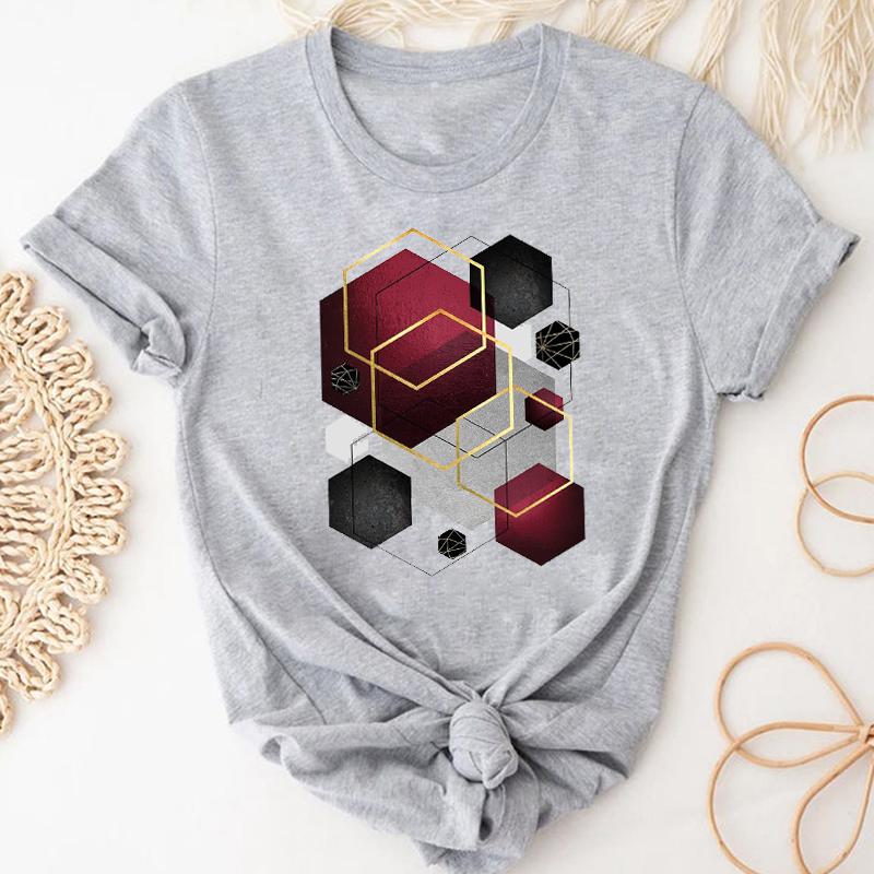 (Asian Size) Watercolor Feather Vintage Bird Women Print Short Sleeve Tee Top Fashion Tshirt Clothing Casual Summer Lady Female Graphic T-shirt