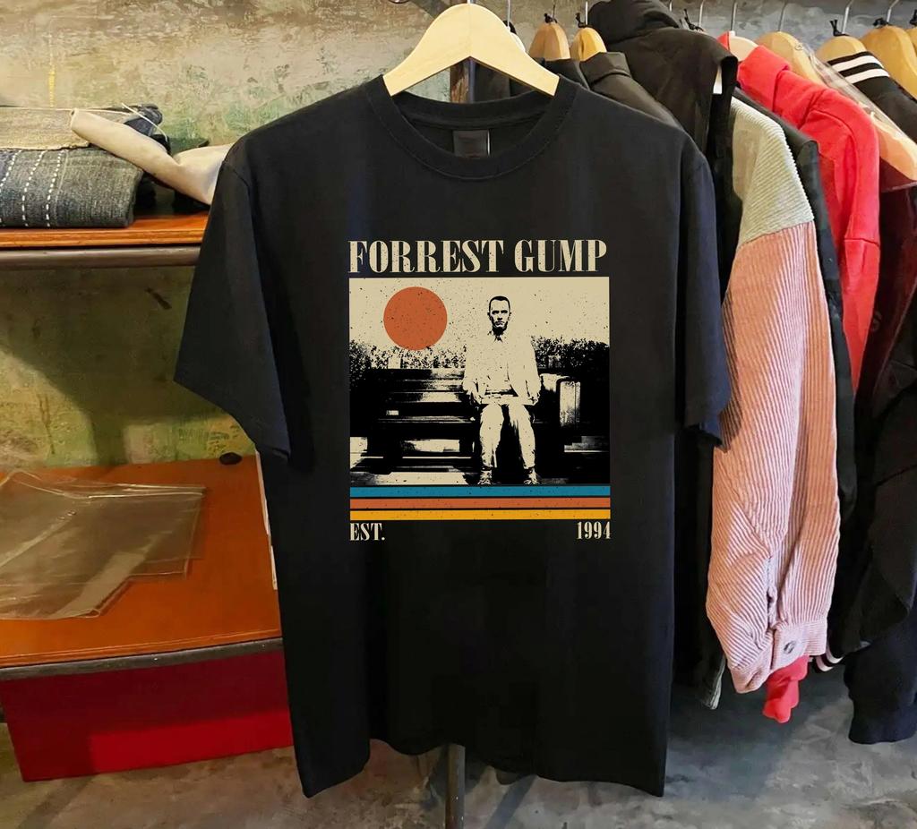 FORREST GUMP Printed Tshirt Women and Unisex Inspirational Movie Theme Top SpringSummer Loose Short Sleeve Unisex Tshirt