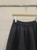 Korean High-Waisted Pleated Tulip Wool Skirt - Women's Elegant Grey A-Line Autumn/Winter Arrival
