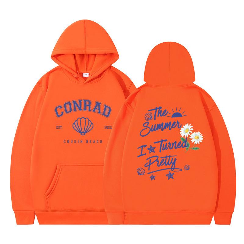 The Summer I Turned Pretty Printed Loose Hooded Sweater Hoodie