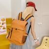 High-value Backpack Lightweight Waterproof Large Capacity Travel Bag Neutral Style Solid Color College Style School Bag