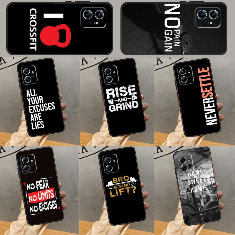 Motivierendes Fitness-Case für Xiaomi Redmi Note 9 10 11 12 13 14 Pro 9S 10S 11S 12S Redmi 14C 13C 10C 12C Hülle