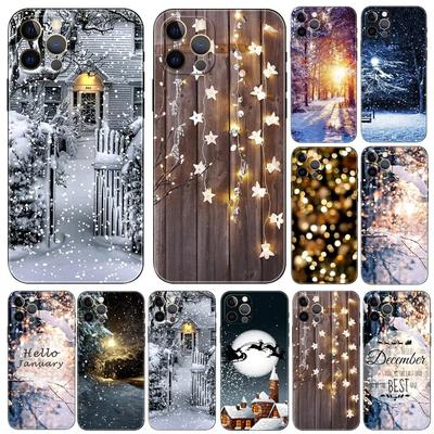 Landscape Winter Phone Case For iPhone Samsung Galaxy Redmi Xiaomi Oppo OnePlus Note S A 7 8 9 10 11 12 13 14 20 21 22 23 53 54 Pro Max Plus Ultra