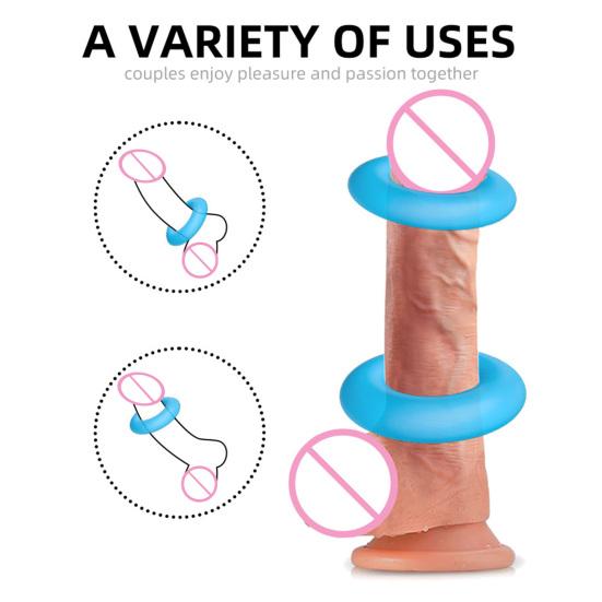 Kroužek na penis Vysoká houževnatost Super měkký silikonový kroužek na semeno pro muže Sexuální hračka pro domácnost