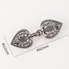 Hollow Metal Clasp for Qipao/Hanfu Collar, Frog Button for Coats & Scarves