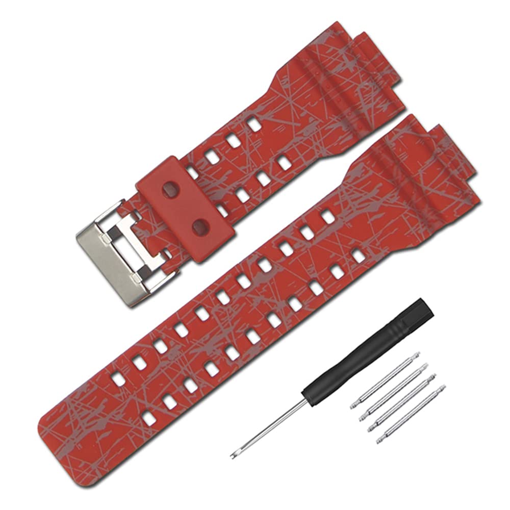 

Casio Оригинальные Совместимые 16мм Модные Узорчатые Часы для и Ремешок, Широкий, Ремешок, Водонепроницаемые, G-8900A, GR-8900A, GW-8900A, GA-110, GA-100, GD-100,