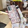 Cartoon Protective Phone Case For Nokia G22 Fashion Design Lanyard Shockproof Phone Holder Back Cover Anti-dust Ring