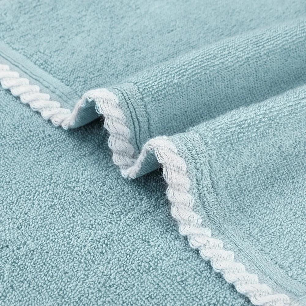 Cotton Hand Towels Set Soft Low Lint Quick Drying Durable Bath Towels Multiuse Home Spa 2 Pcs